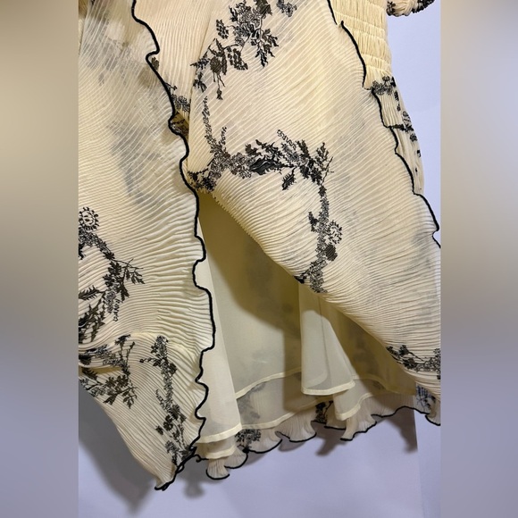 NWT GANNI Pleated Georgette Mini Dress FR40 / US8 - Picture 13 of 16